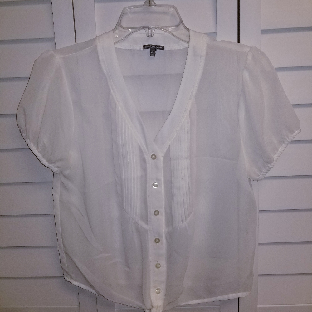 Charlotte  Russe white top excellent  condition